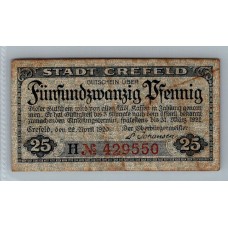 ALEMANIA 1920 BILLETE DE 25 PFENNIG